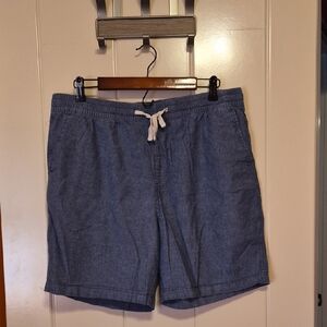Old Navy Blue Flat Front Men Shorts